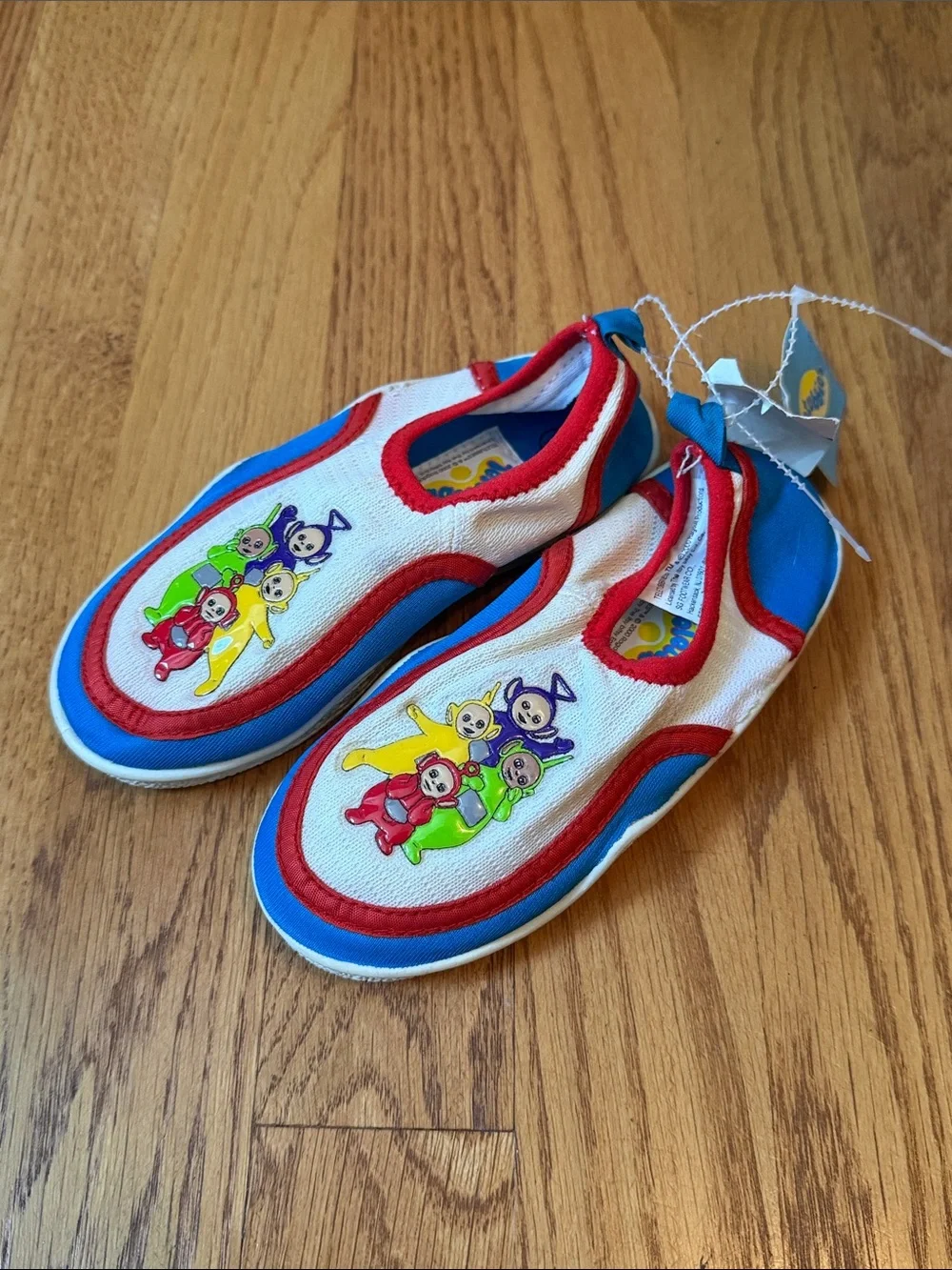 NWT Teletubbies Vintage Swim Shoes 2000 Unisex Toddler Kids Size 9